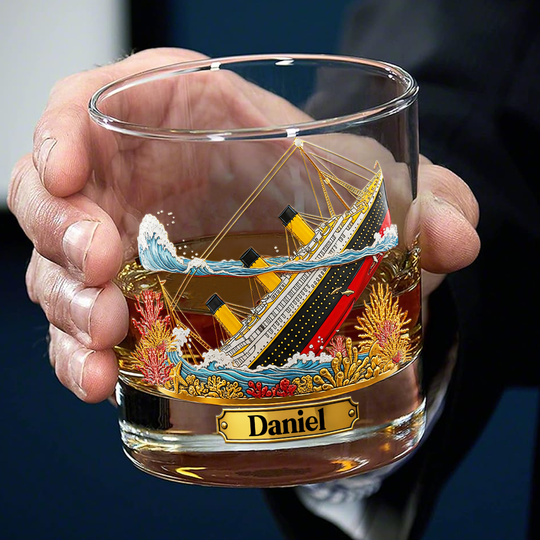 Discover Legendary Ocean Voyage Whiskey Glass - Personalized Gifts For Boat Lovers
