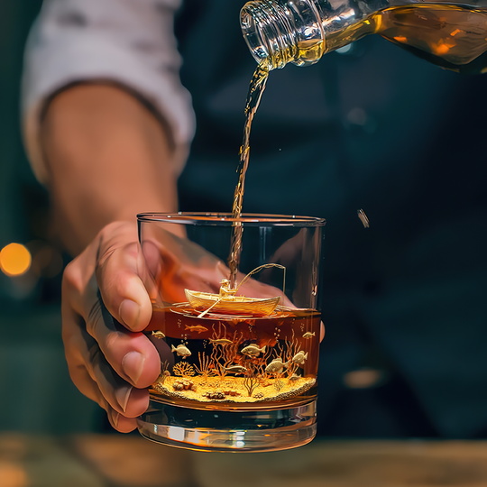 Discover Fishing Man Whiskey Glass - Personalized Gifts For Fishing Lovers