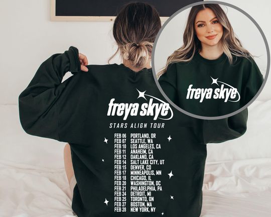 Discover Retro Freya Skye Silent Treatment T-Shirt, Stars Align Tour 2026 Festival Tee, Freya Skye Concert Music Sweatshirt