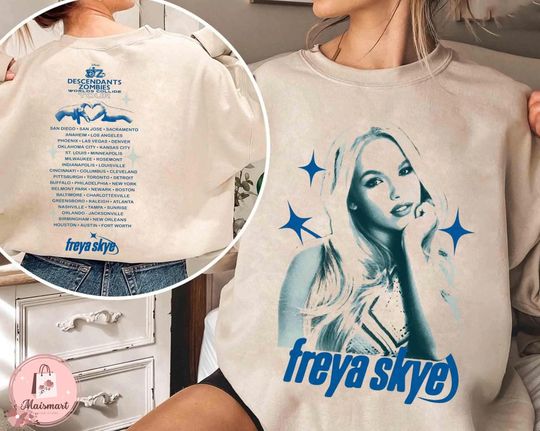Discover Disney Freya Skye T-Shirt, Crop Top, Descendants Concert, Summer Music Festival 2025, The Rise Of Red, Zombies Worlds Collide Tour