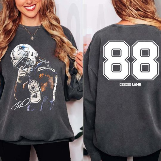 CeeDee Lamb Sweatshirt CeeDee Lamb shirt, Vintage Sweatshirt Sport Tee, Retro American Football Bootleg Gift