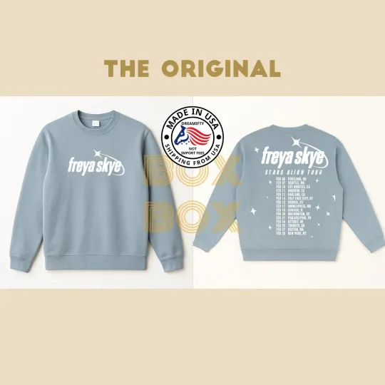 Discover Freya Skye Stars Aling Tour 2026 Concert T-Shirt Hoodie Sweatshirt