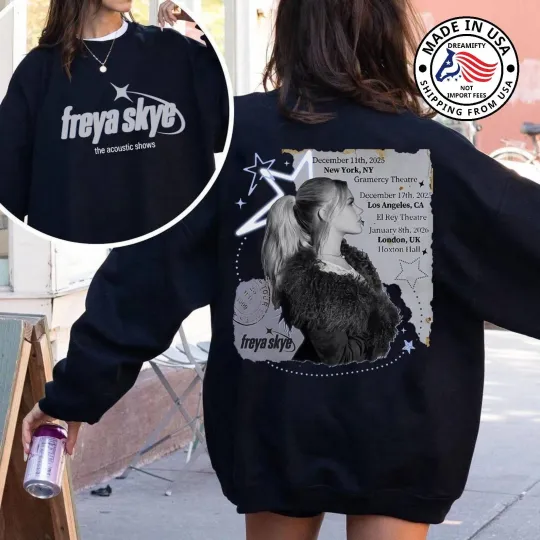 Discover Disney Freya Skye the Acoustic Shows Tour 2026 ConcertT-Shirt Sweatshirt