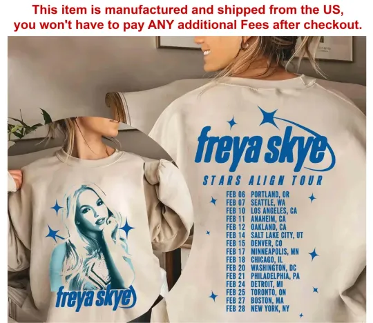 Discover 2026 Freya Skye Silent Treatment SweaatShirt, Stars Align Tour 2026 Festival