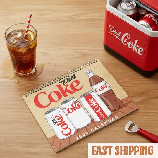Discover Diet Coke Calendar 2026, Funny Diet Coke Lover Calendar, Soda AestheticWall Calendar, Coke Lover Gift, Cute Drink Calendar