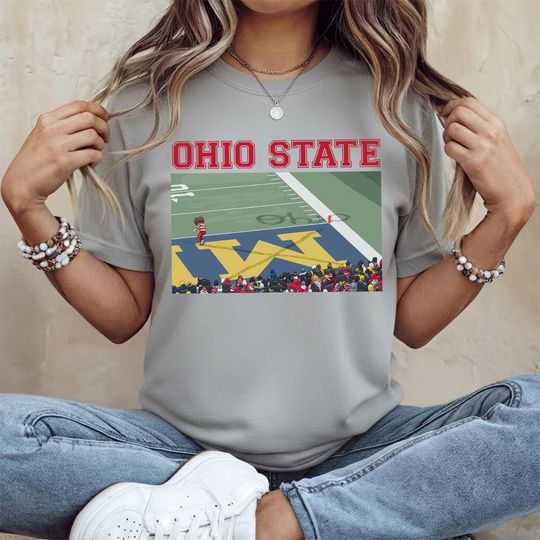 Discover Brutus Ohio State Snow Fan Football Shirt, Brutus vs Michigan Game Day T-shirt