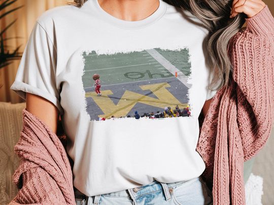 Discover Brutus Ohio State Snow Fan Football Comfort T-Shirt, Erase The M Ohio State Rivalry, Funny Brutus vs Michigan Game Day Shirt