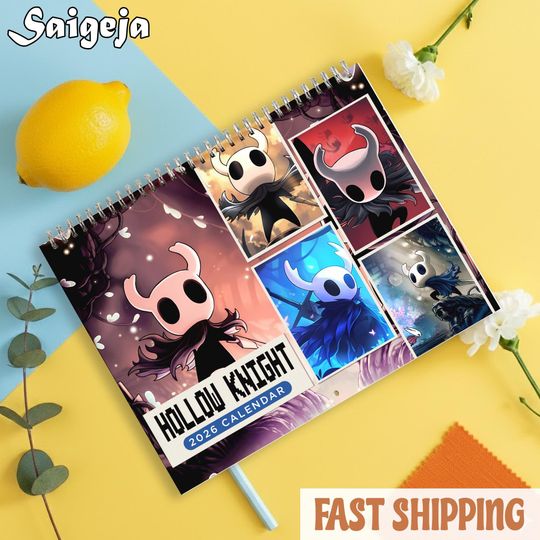 Discover Hollow Knight Wall Calendar 2026, Hollow Knight Poster, Gaming Wall Decor, 2026 Calendar