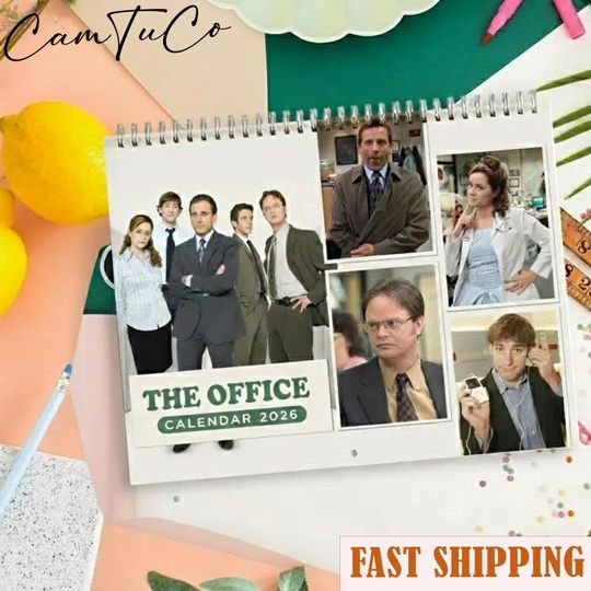 Discover 2026 The Office Calendar, 2026 Calendar, The Office Monthly Wall Calendar, Holiday Gift