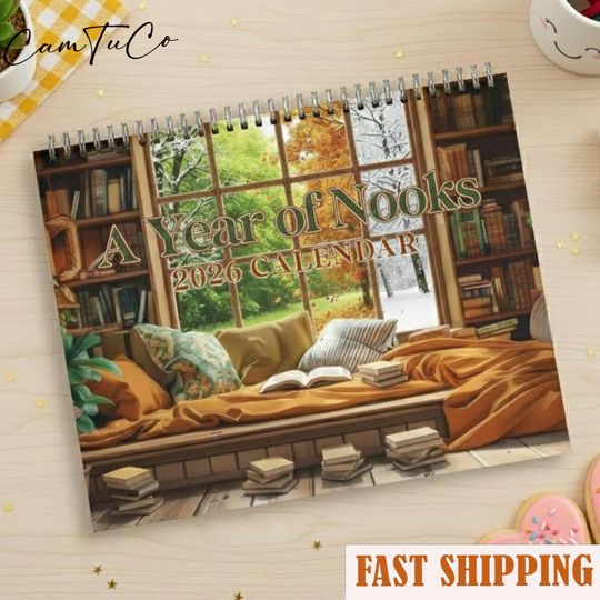 Discover Book Calendar, The Year Of Nook Calendar, Bookish Gifts for Reader, Book Lover Gift, Book Club Librarian Calendar