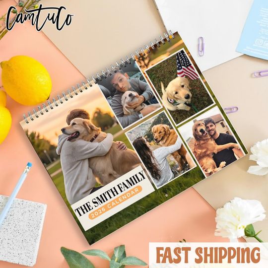 Discover Custom Photo Calendar 2026, Custom Photo 2026 Calendar, Personalized Calendar, 12 Month Calendar, Monthly Wall Calendar, Home Decor