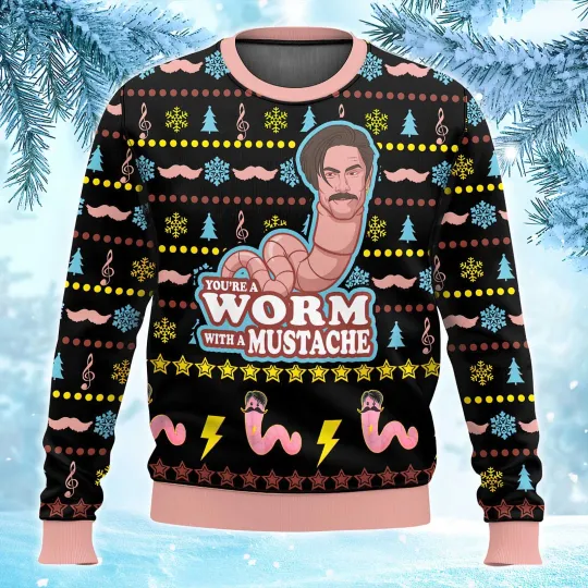 Discover Vanderpump Rules Worm With A Mustache Ugly Sweater