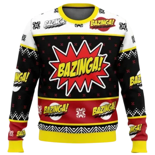 Discover Bazinga The Big Bang Theory Ugly Christmas Sweater