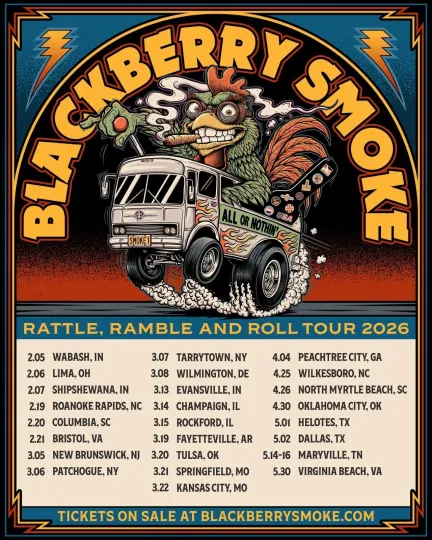 Blackberry Smoke 2026 Vertical Poster