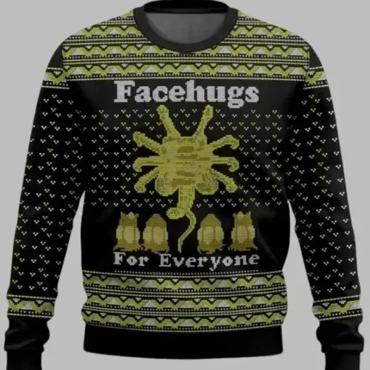 Discover FaceHugs For Everyone Alien Ugly Christmas Sweater