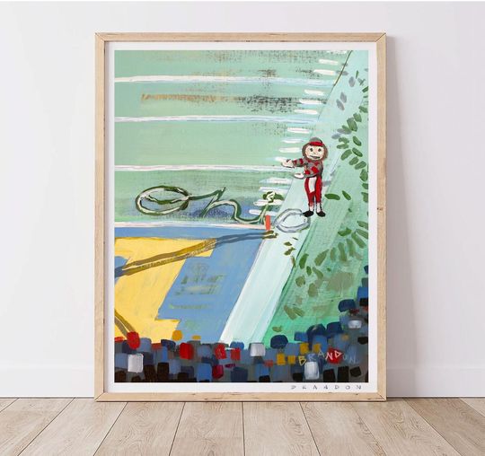 Discover Ohio State Buckeyes "Big House Snow Angel" Brutus X Michigan Poster