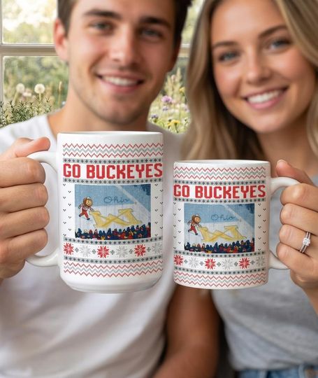 Discover Funny Buckeyee OI Snow Ceramic Mug, Go BuckeYes Mug, Collection Coffee Cup, Gift for Fans, Coffee Mug 11oz 15oz Tea Cup