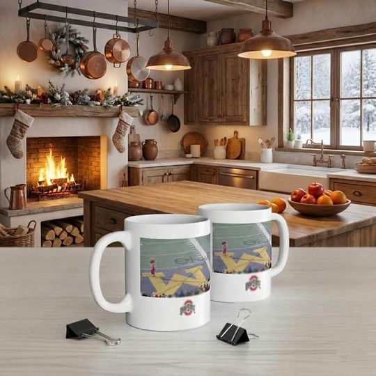 Discover Funny Buckeyee OI Snow Ceramic Mug, Collection Coffee Cup, Gift for Fans, Coffee Mug 11oz 15oz Tea Cup, Gift for Coffee Lovers