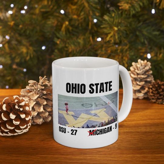 Discover Brutus Ohio State Snow Fan Football Mug, Brutus vs Michigan Game Day Mug Funny Buckeyee OI Snow Mug, Ohio State Rivalry, Gift for Fans
