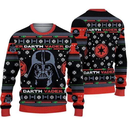 NEW Star Wars Darth Vader Ugly Christmas Sweater Men's Size Small Holiday Knit