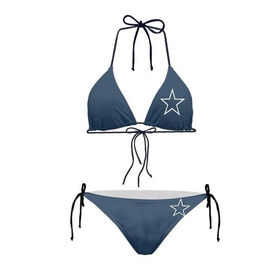 Dallas Football Team Cowboys Summer Beach Women's Bikini Swimsuit