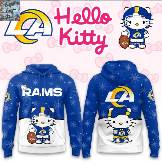Rams x Hello Kitty Christmas Hoodie 3D Gift For Christmas