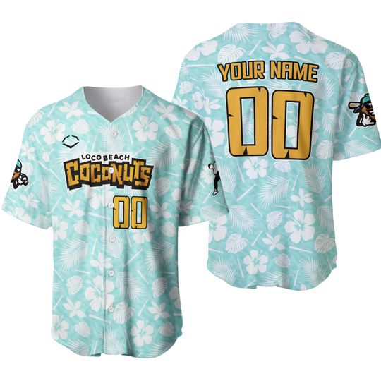 Custom Savannah Banana X Loco Beach Coconuts Special Baseball Jersey