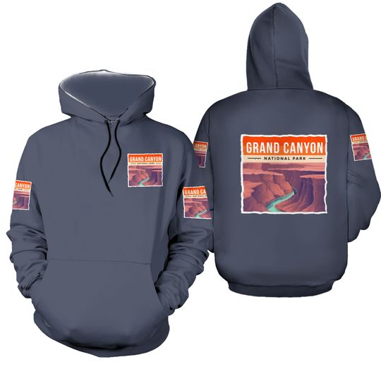 National Park Souvenir Grand Canyon Colorado Hikin 3D Hoodies