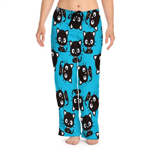 Retro Chococat kitty blue pajama pants lounge love gift