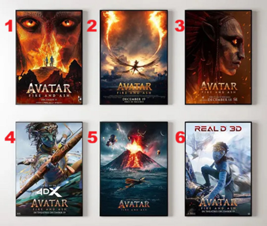 Avatar 3 Fire and Ash Poster | Fantasy Wall Art | Movie Print Decor | Home Theater Gift