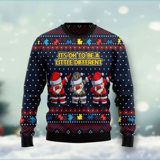 Discover Its Ok To Be A Little Different Ugly Christmas Sweater