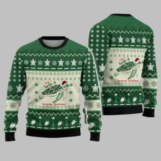 Discover Christmas Turtle Ugly Christmas Sweater