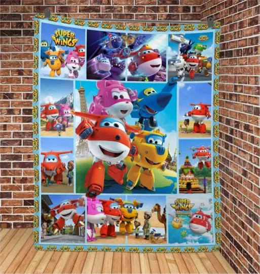 Discover Super Wings Fleece Blanket - Warm & Cute Gift for Kids