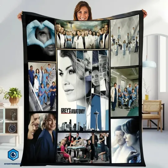 Discover Grey's Anatomy Fleece Blanket – It's a Beautiful Day to Save Lives