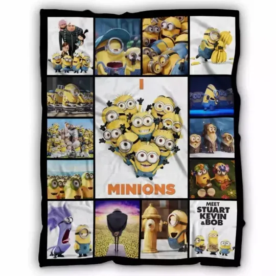 Discover Minions Blanket, Despicable Me Cartoon Movies Fleece, Sherpa Minions Lover