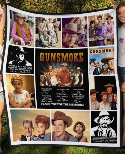Discover Western Cowboy Fleece Blanket - Gunsmoke-Inspired Blanket