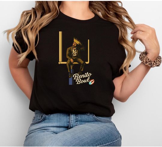 Discover Benito Bowl 2026 Graphic T-Shirt, Bad Bunny Football Fan Tee, Puerto Rico Football Gift
