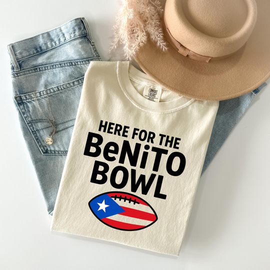 Discover Benito Bowl Shirt - Bad Bunny Football Tee with Puerto Rico Flag