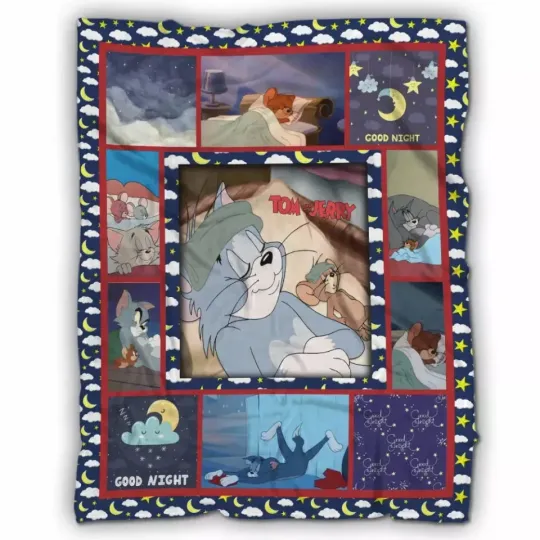 Discover Tom and Jerry Blanket – Funny Cartoon Fleece & Sherpa Cozy Throw for Fans