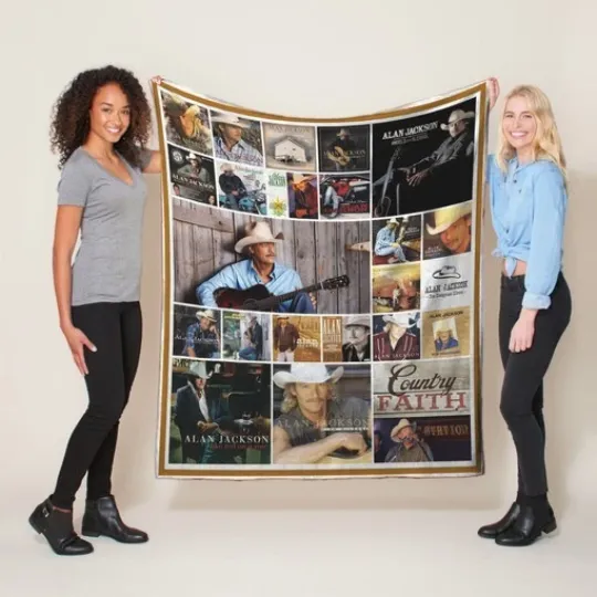 Discover Jackson Fleece Sherpa Blanket – Perfect Gift for Neotraditional Country Lovers