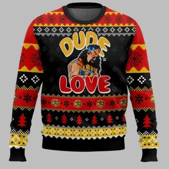 Discover Dude Love Mick Foley Ugly Christmas Sweater
