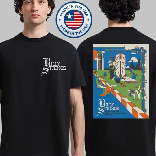 Discover Billy Strings Austin Texas 2025 Poster At Moody Center Inspired Unisex T-Shirt
