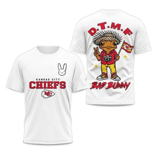 Chiefs Bad Bunny 2026 Super Bowl Lx 3D T-Shirt