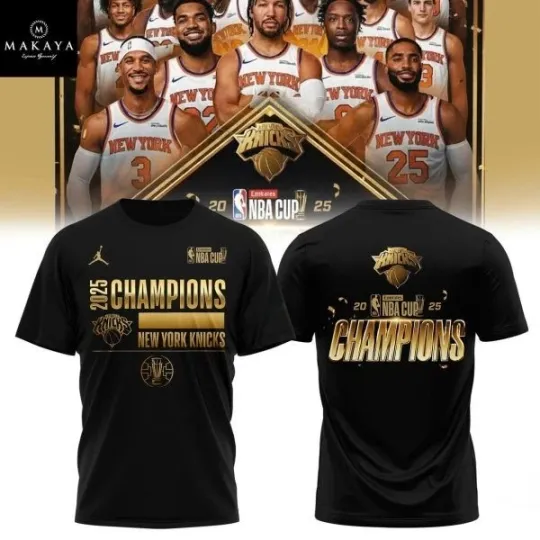 Discover Knickss Cup Champions 2025 Best Season T-Shirt 2D