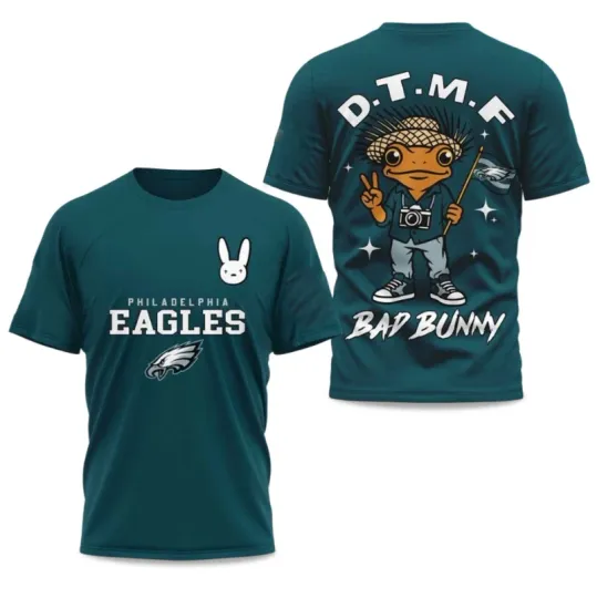 Eagles Bad Bunny 2026 Super Bowl Lx 3D T-Shirt