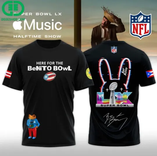 Discover Bad Bunny Here For The Benito Bowl 3D T-Shirt