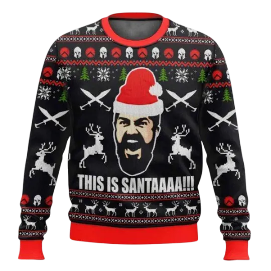 Discover 300 Sparta This is Santa Christmas Ugly Sweater