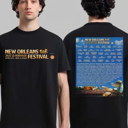 Jazz And Heritage Festival Music Lineup On April 23 to May 3 2026 T-Shirt