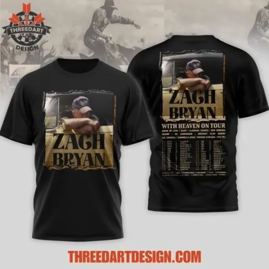 Discover Zach With Heaven On Tour T-Shirt 2D