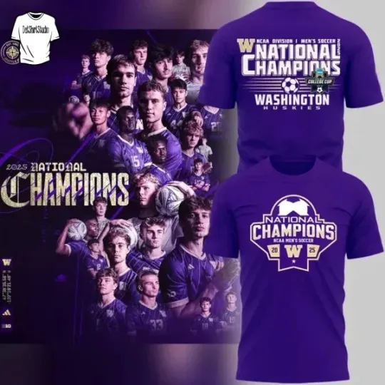 Discover Washingt@n 2025 National Champions Edition T-Shirt For Fan